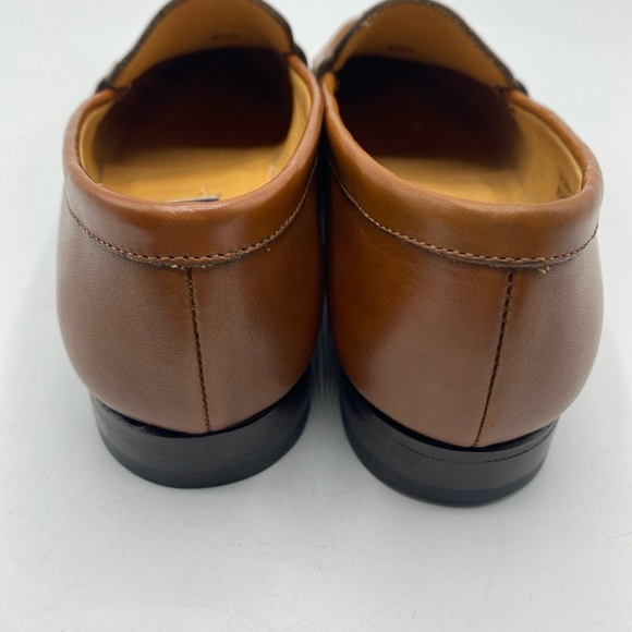 Coach Made In Italy Leather Loafers Classic Preppy Old Money Y2K Brown 6.5 J310 - Picture 9 of 11